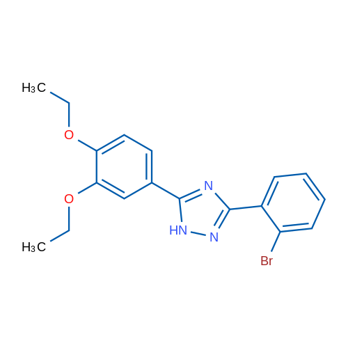 3-(2-Bromophenyl)-5-(3,4-diethoxyphenyl)-1H-1,2,4-triazole 1g