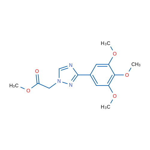 Methyl 2-(3-(3,4,5-trimethoxyphenyl)-1H-1,2,4-triazol-1-yl)acetate 1g