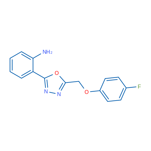 2-(5-((4-Fluorophenoxy)methyl)-1,3,4-oxadiazol-2-yl)aniline 1g