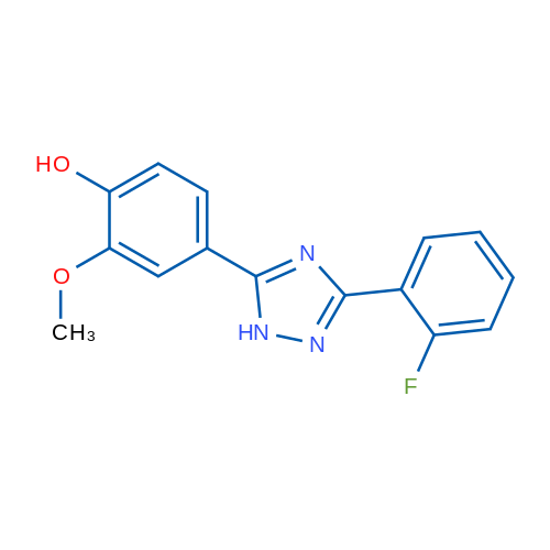 4-(3-(2-Fluorophenyl)-1H-1,2,4-triazol-5-yl)-2-methoxyphenol 1g
