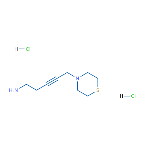 5-Thiomorpholinopent-3-yn-1-amine dihydrochloride 1g