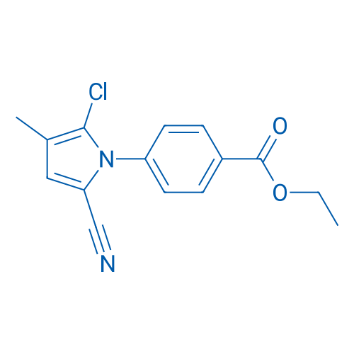 Ethyl 4-(2-chloro-5-cyano-3-methyl-1H-pyrrol-1-yl)benzoate 1g
