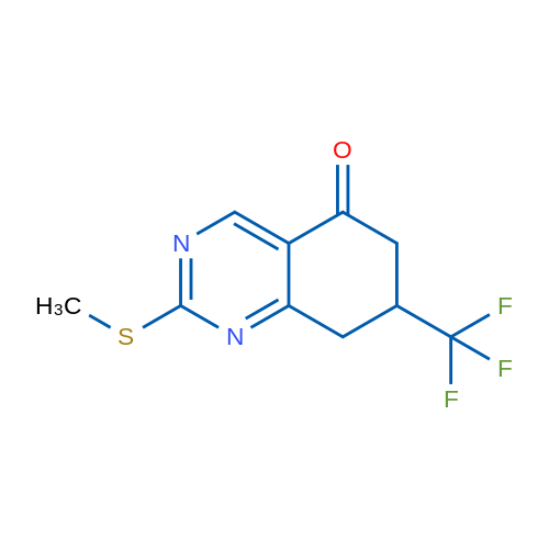 2-(Methylthio)-7-(trifluoromethyl)-7,8-dihydroquinazolin-5(6H)-one 1g