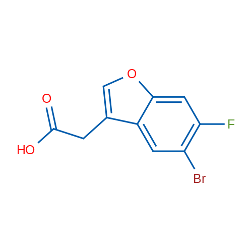 2-(5-Bromo-6-fluorobenzofuran-3-yl)acetic acid 1g