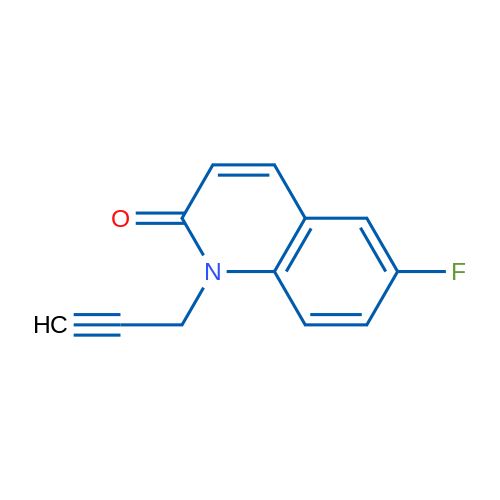 6-Fluoro-1-(prop-2-yn-1-yl)quinolin-2(1H)-one 1g