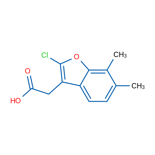 2-(2-Chloro-6,7-dimethylbenzofuran-3-yl)acetic acid 1g