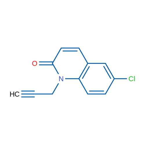 6-Chloro-1-(prop-2-yn-1-yl)quinolin-2(1H)-one 1g