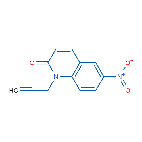 6-Nitro-1-(prop-2-yn-1-yl)quinolin-2(1H)-one 1g