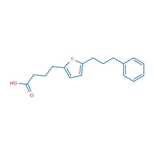 4-(5-(3-Phenylpropyl)thiophen-2-yl)butanoic acid 1g