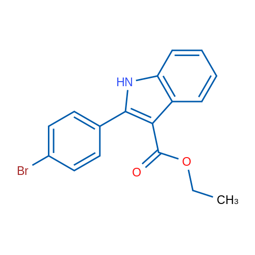 Ethyl 2-(4-bromophenyl)-1H-indole-3-carboxylate 1g