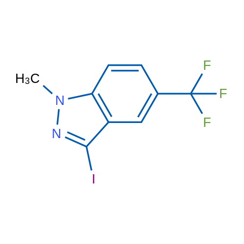 3-Iodo-1-methyl-5-(trifluoromethyl)-1H-indazole 1g