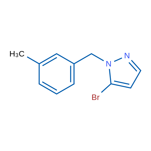 5-Bromo-1-(3-methylbenzyl)-1H-pyrazole 1g