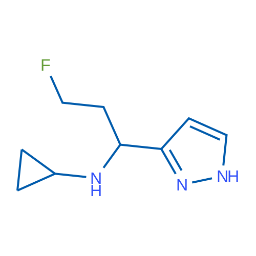 N-(3-Fluoro-1-(1H-pyrazol-3-yl)propyl)cyclopropanamine 1g