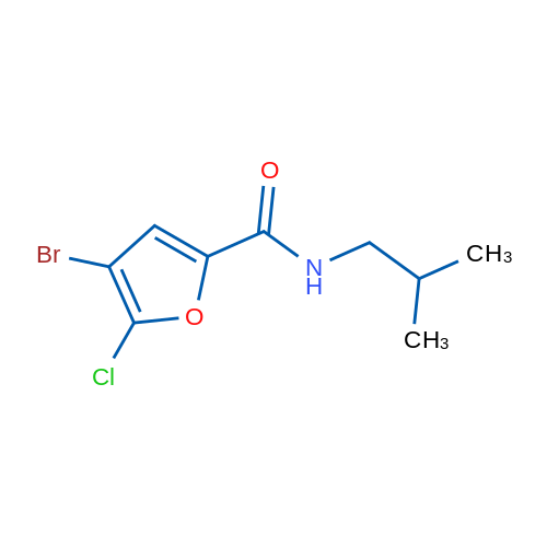 4-Bromo-5-chloro-N-isobutylfuran-2-carboxamide 1g
