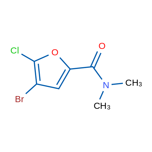4-Bromo-5-chloro-N,N-dimethylfuran-2-carboxamide 1g