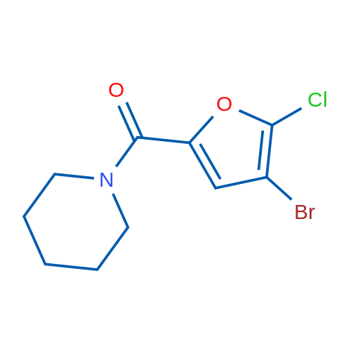 (4-Bromo-5-chlorofuran-2-yl)(piperidin-1-yl)methanone 1g