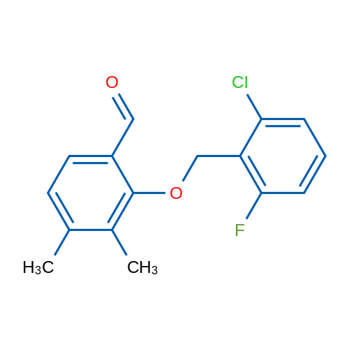 2-((2-Chloro-6-fluorobenzyl)oxy)-3,4-dimethylbenzaldehyde 1g
