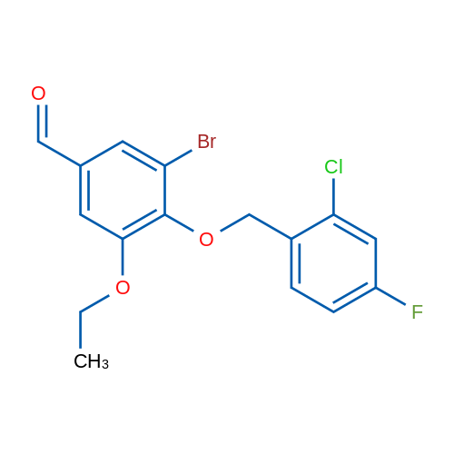 3-Bromo-4-((2-chloro-4-fluorobenzyl)oxy)-5-ethoxybenzaldehyde 5g