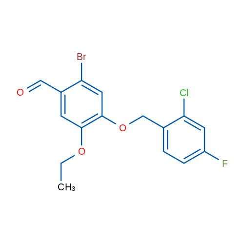 2-Bromo-4-((2-chloro-4-fluorobenzyl)oxy)-5-ethoxybenzaldehyde 1g