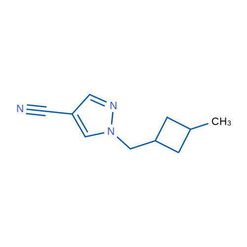1-((3-Methylcyclobutyl)methyl)-1H-pyrazole-4-carbonitrile 1g