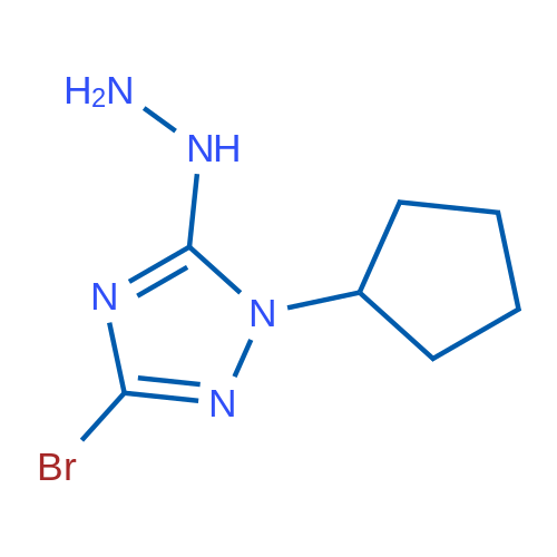 3-Bromo-1-cyclopentyl-5-hydrazinyl-1H-1,2,4-triazole 10g