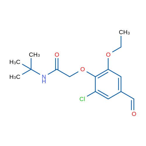 N-(tert-Butyl)-2-(2-chloro-6-ethoxy-4-formylphenoxy)acetamide 1g