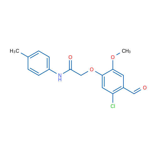 2-(5-Chloro-4-formyl-2-methoxyphenoxy)-N-(p-tolyl)acetamide 1g
