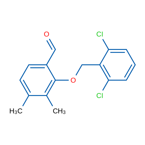 2-((2,6-Dichlorobenzyl)oxy)-3,4-dimethylbenzaldehyde 1g