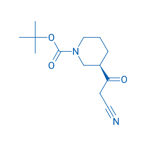 tert-Butyl (R)-3-(2-cyanoacetyl)piperidine-1-carboxylate 100mg