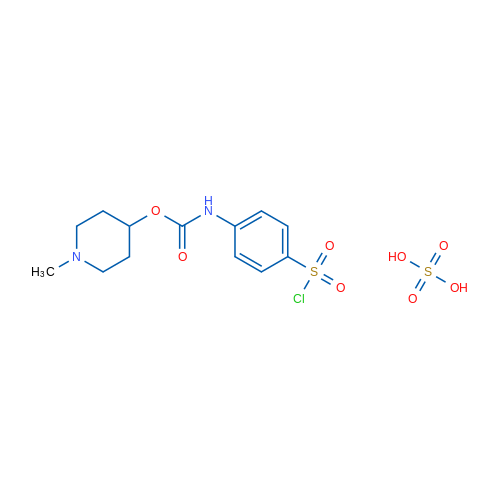 1-Methylpiperidin-4-yl (4-(chlorosulfonyl)phenyl)carbamate sulfate 1g