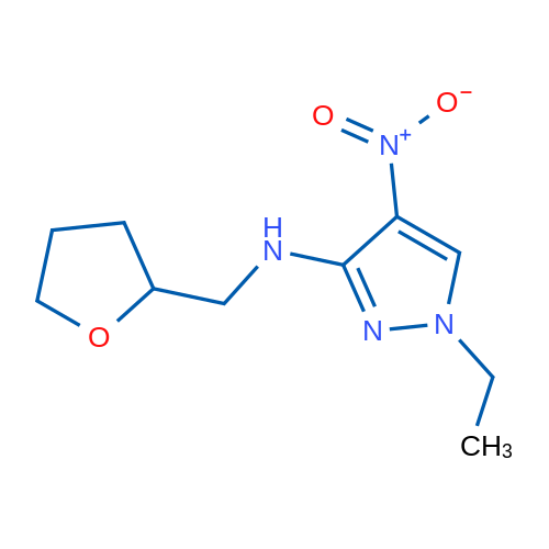1-Ethyl-4-nitro-N-((tetrahydrofuran-2-yl)methyl)-1H-pyrazol-3-amine 1g