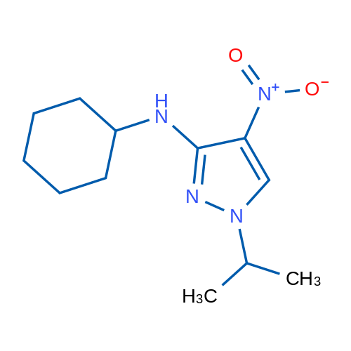 N-Cyclohexyl-1-isopropyl-4-nitro-1H-pyrazol-3-amine 1g