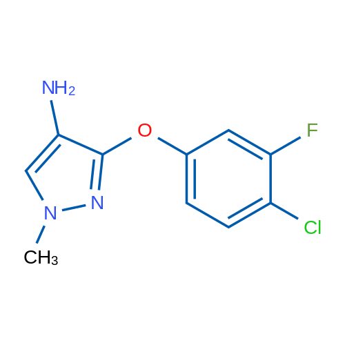 3-(4-Chloro-3-fluorophenoxy)-1-methyl-1H-pyrazol-4-amine 1g