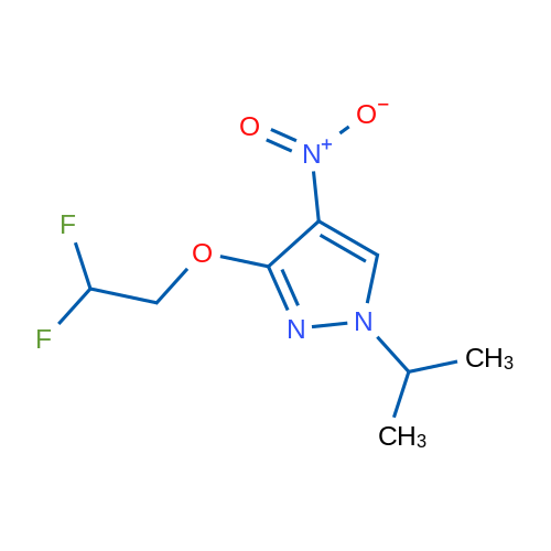 3-(2,2-Difluoroethoxy)-1-isopropyl-4-nitro-1H-pyrazole 5g