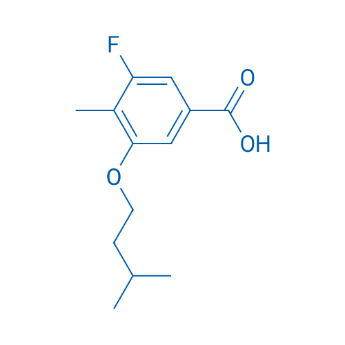3-Fluoro-5-(isopentyloxy)-4-methylbenzoic acid 1g