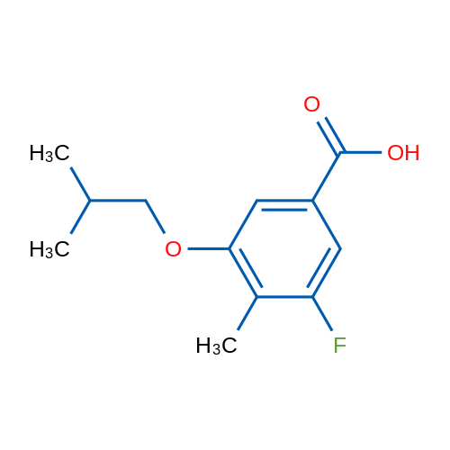 3-Fluoro-5-isobutoxy-4-methylbenzoic acid 1g
