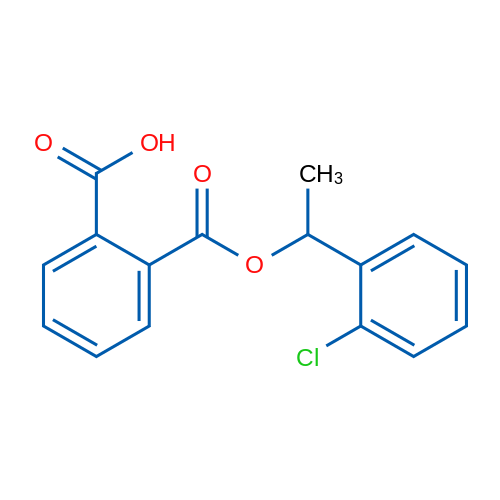 2-((1-(2-Chlorophenyl)ethoxy)carbonyl)benzoic acid 5g