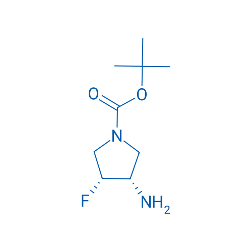 cis-tert-Butyl 3-amino-4-fluoropyrrolidine-1-carboxylate 25g