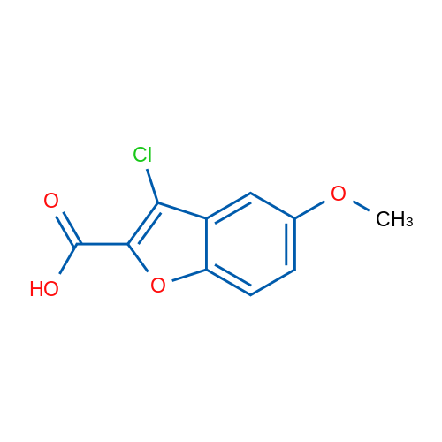 3-Chloro-5-methoxy-benzofuran-2-carboxylic acid 1g