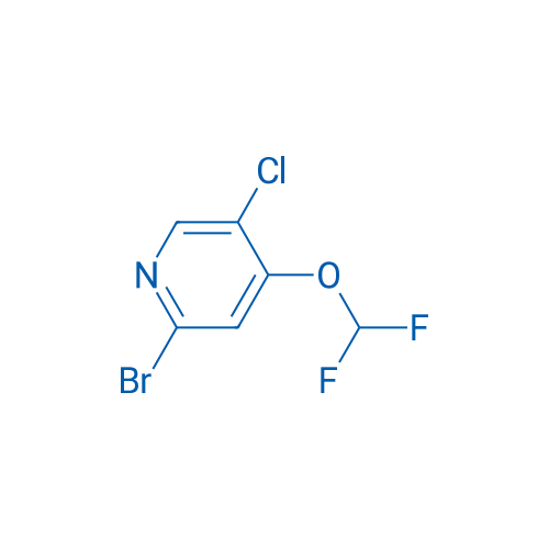 2-Bromo-5-chloro-4-(difluoromethoxy)pyridine 250mg