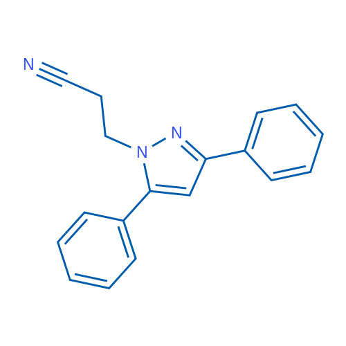 3-(3,5-Diphenyl-1H-pyrazol-1-yl)propanenitrile 1g