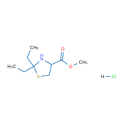 Methyl 2,2-diethylthiazolidine-4-carboxylate hydrochloride 1g