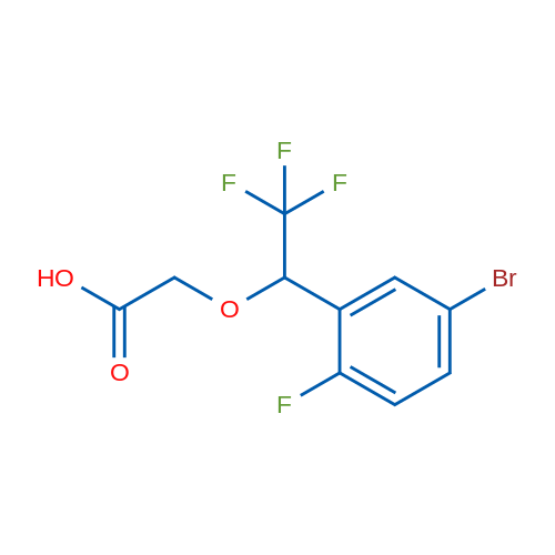 2-(1-(5-Bromo-2-fluorophenyl)-2,2,2-trifluoroethoxy)acetic acid 1g