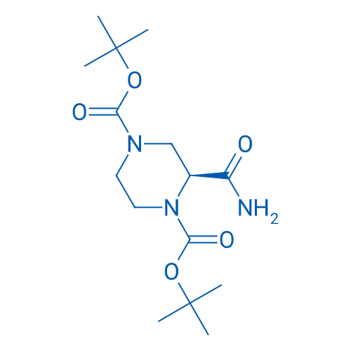 (S)-di-tert-butyl 2-carbamoylpiperazine-1,4-dicarboxylate 1g