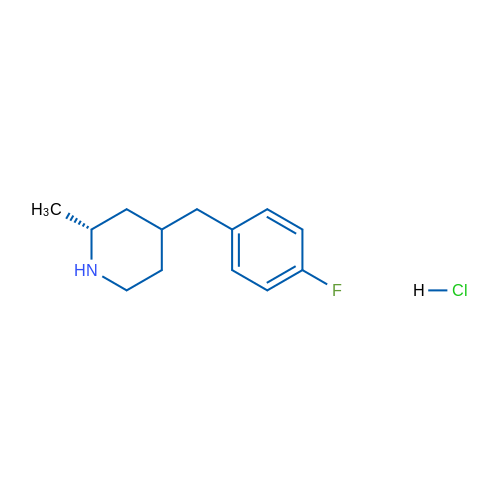 (2R)-4-(4-Fluorobenzyl)-2-methylpiperidine hydrochloride 1g