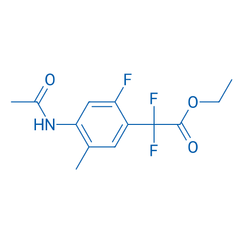 Ethyl 2-(4-acetamido-2-fluoro-5-methylphenyl)-2,2-difluoroacetate 1g
