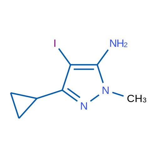 3-Cyclopropyl-4-iodo-1-methyl-1H-pyrazol-5-amine 1g