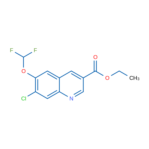 Ethyl 7-chloro-6-(difluoromethoxy)quinoline-3-carboxylate 1g