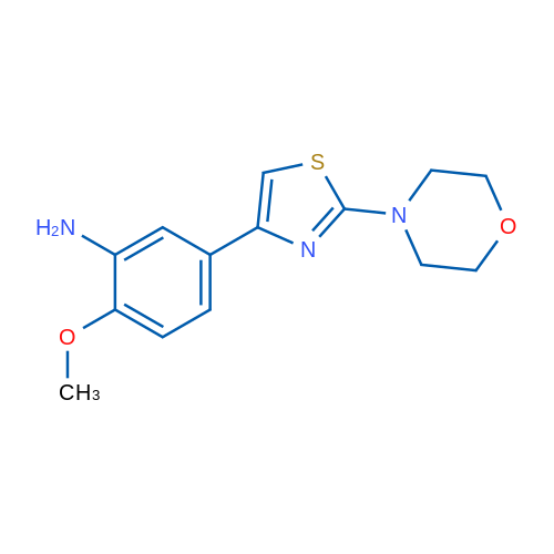 2-Methoxy-5-(2-morpholinothiazol-4-yl)aniline 1g