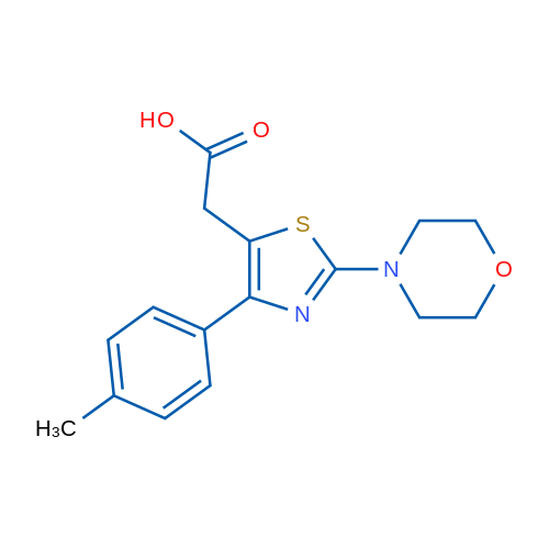 2-(2-Morpholino-4-(p-tolyl)thiazol-5-yl)acetic acid 1g